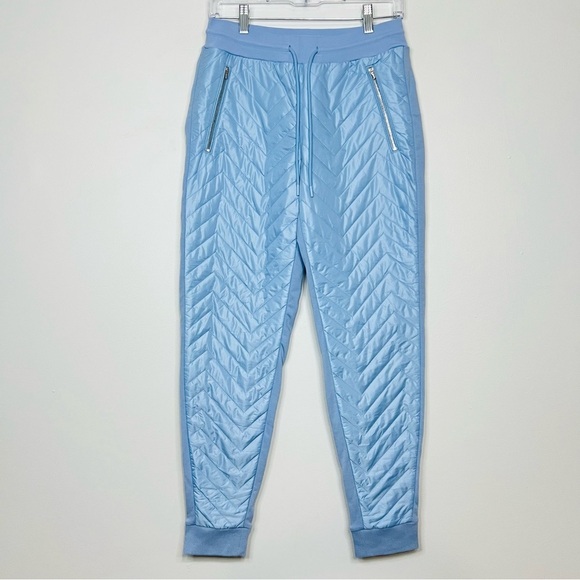 ATHLETA solstice quilted blue joggers size 2 - Picture 4 of 9
